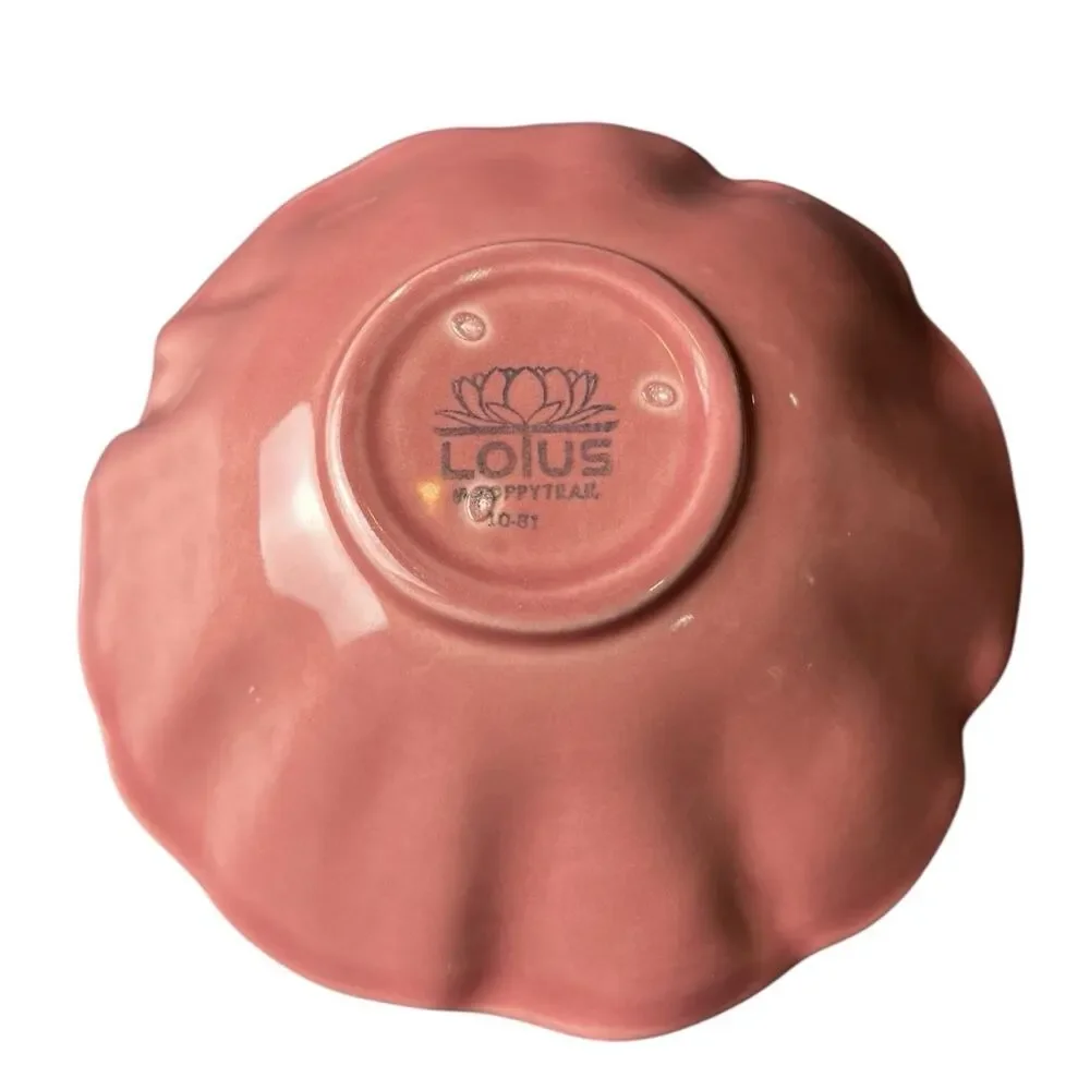 Vintage‎ Metlox Poppytrail Lotus Pink/Rose Salad Bowl 7”